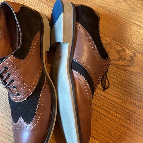 Johnston & Murphy Leather and Suede Wing Tips Brown 11.5 M - Picture 10 of 10